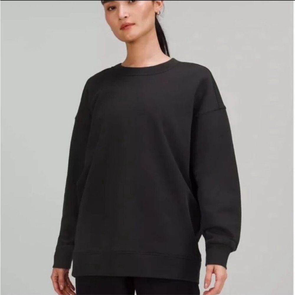 Lululemon Perfectly Oversized Crew Sweatshirt Black 2